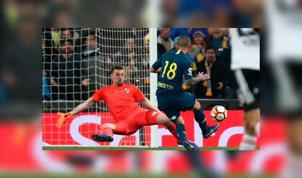 River vs Boca: Benedetto abrió el marcador tras brillante pase de Nández [VIDEO]