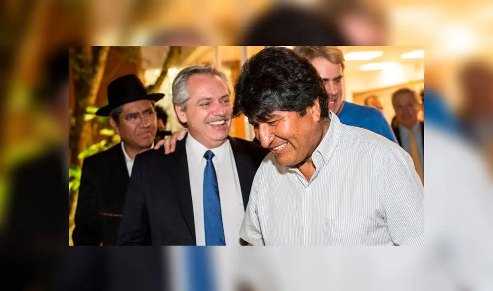 Evo Morales y el actual presidente de Argentina, Alberto Fernández. Foto: difusión Evo Morales y el actual presidente de Argentina, Alberto Fernández. Foto: difusión