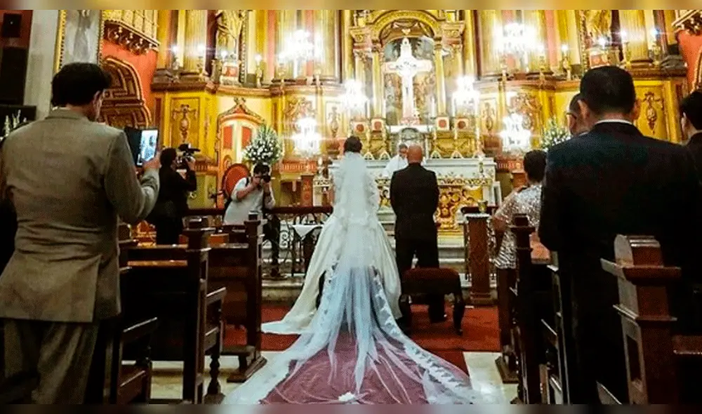 Ernesto Pimentel conmueve a Leslie Moscoso tras llevarla al altar 