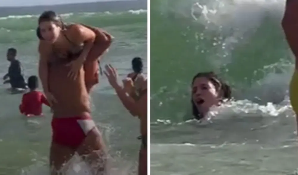 Flavia Laos y Said Palao disfrutan de unos días de vacaciones junto a un grupo de amigos. Foto: TikTok Flavia Laos