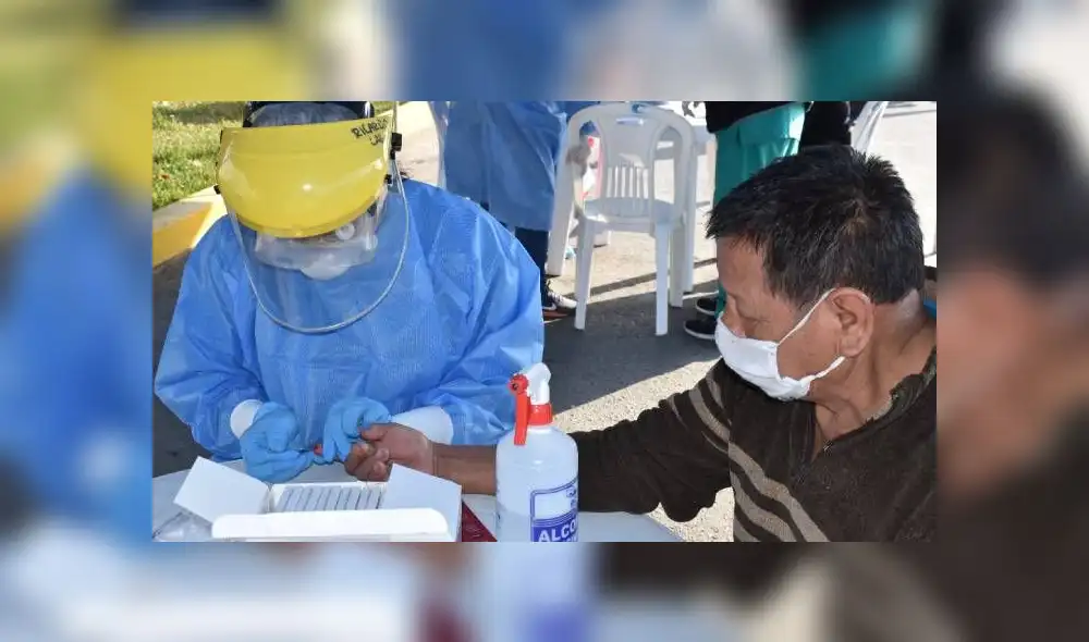 De 100 ancianos, 43 dieron positivo a las pruebas rápidas. Fotos: Diresa Callao.