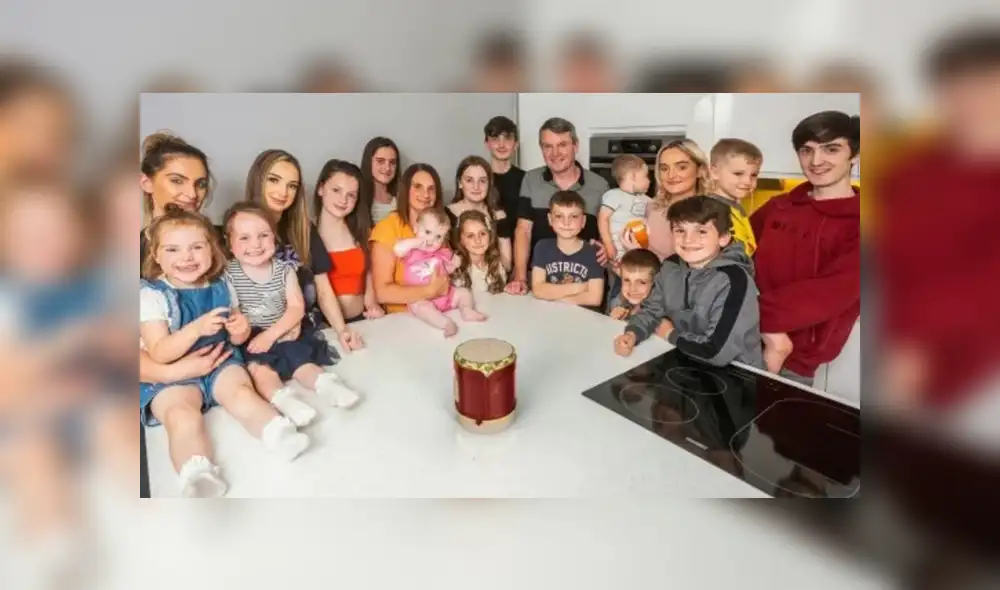 La familia Radford es la más numerosa de Inglaterra. Foto: Clarín La familia Radford es la más numerosa de Inglaterra. Foto: Clarín