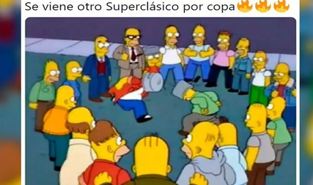 Memes por el superclásico argentino. Fotos: redes sociales