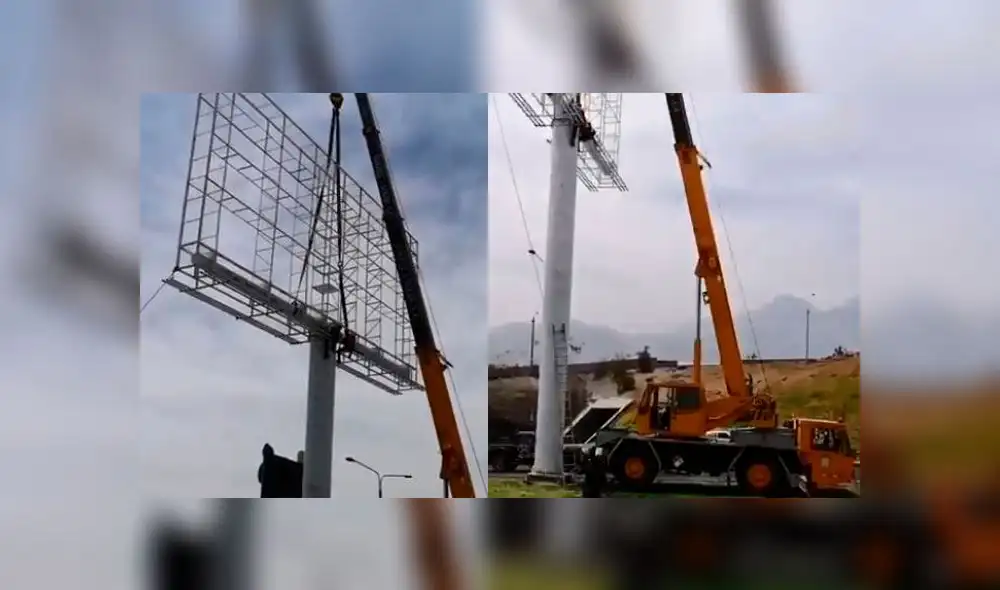 Arequipa: Retiran panel publicitario del puente Chilina que obstaculizaba visión de conductores Arequipa: Retiran panel publicitario del puente Chilina que obstaculizaba visión de conductores