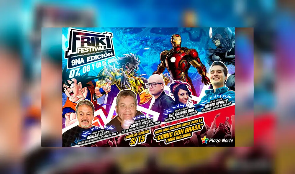 Se realizará la novena edición del Friki Festival con la presencia de estelar de Adrián Barba [FOTOS]