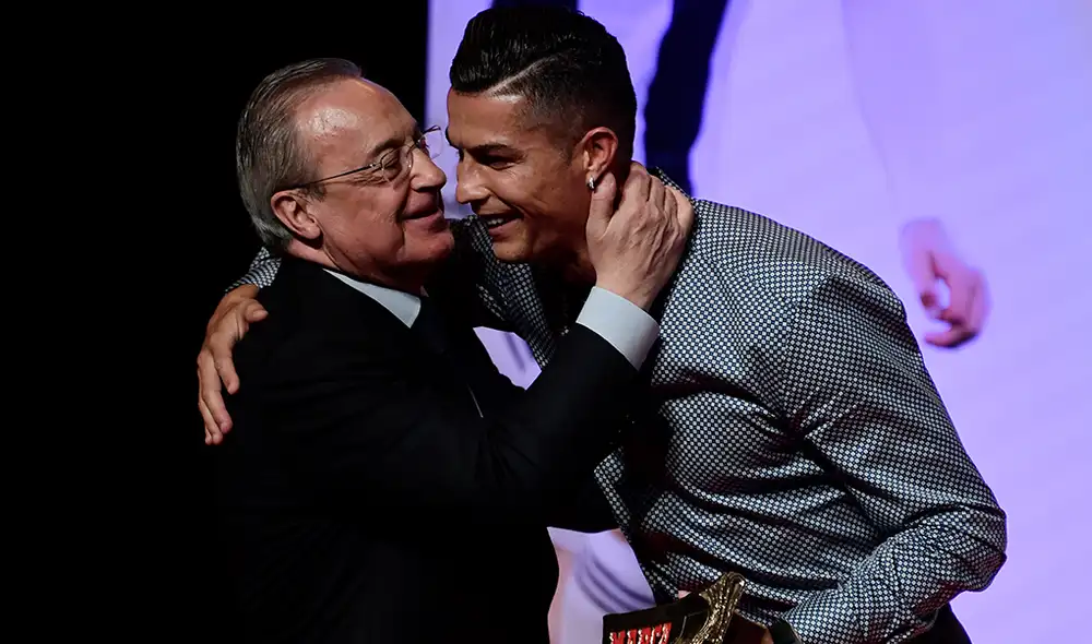 Florentino Pérez se volvió a reencontrar con Cristiano Ronaldo en la premiación Marca Leyenda en España. Florentino Pérez se volvió a reencontrar con Cristiano Ronaldo en la premiación Marca Leyenda en España.