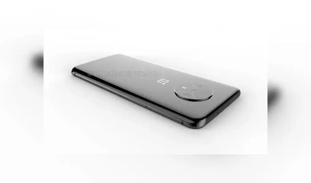 El inusual diseño de la triple cámara trasera del OnePlus 7T.