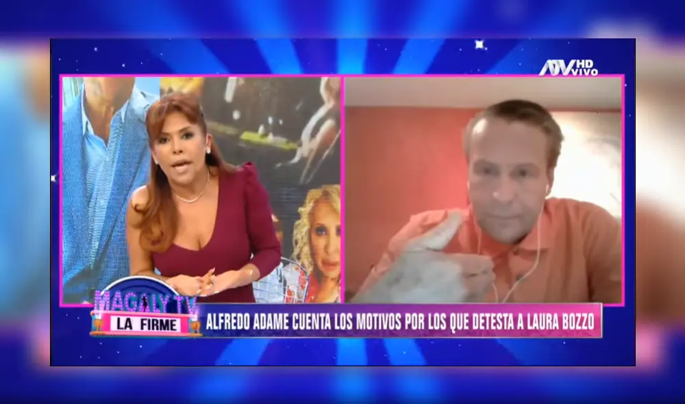 Alfredo Adame y Magaly Medina sostuvieron una acalorada discusión en vivo. (Foto: Captura YouTube)