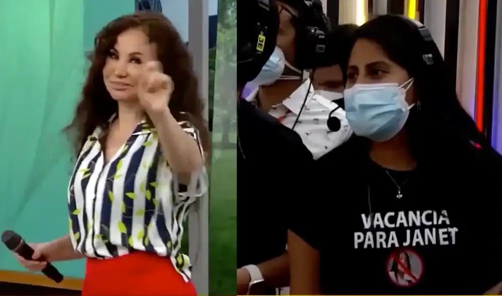 Janet Barboza fue troleada durante el programa "América hoy". Foto: composición LR/ captura de América TV