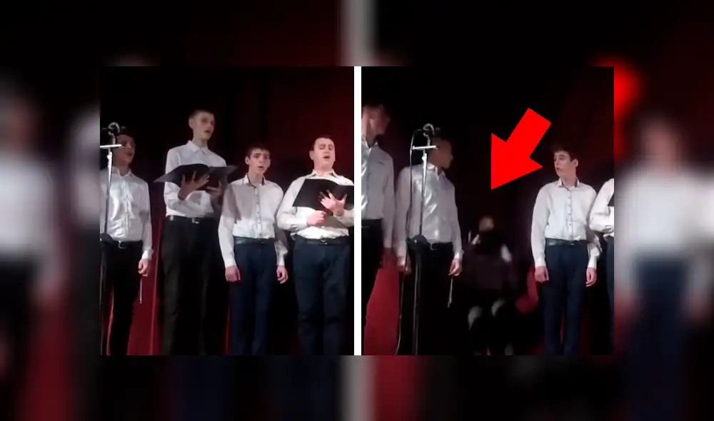 Facebook: Corista se desmaya en plena actuación y compañeros actúan de una insólita forma [VIDEO]
