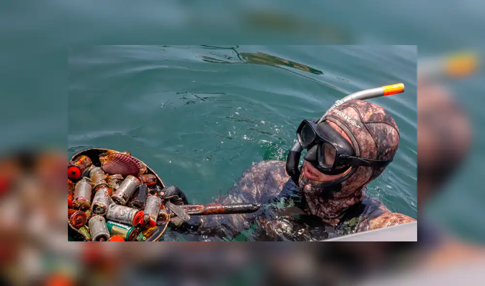 Retiran 12 toneladas de basura del fondo del mar en Pucusana [VIDEO]