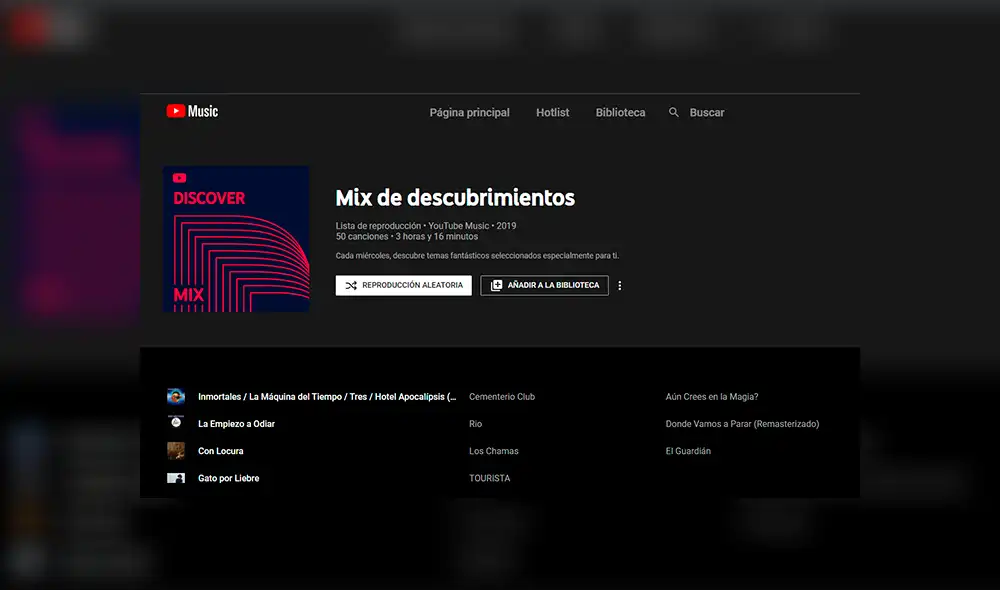 Llegan nuevas playlist a YouTube Music.