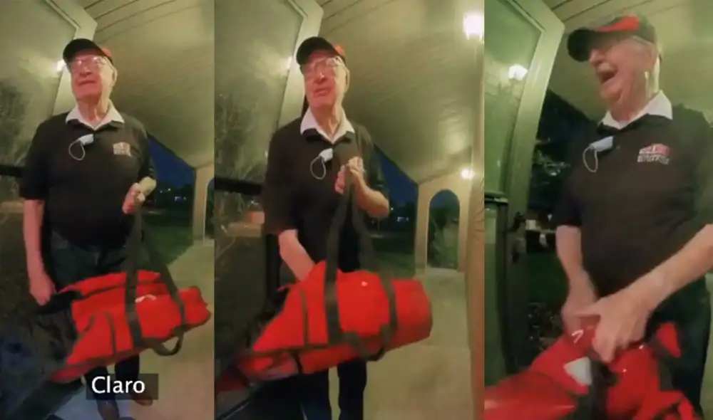 Desliza para ver más detalles sobre este conmovedor gesto hacia un noble repartidor de pizza. Foto: captura de YouTube