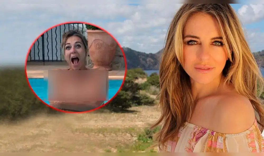 A sus 53 años, Elizabeth Hurley dejó en shock a fans con sexy topless [VIDEO]
