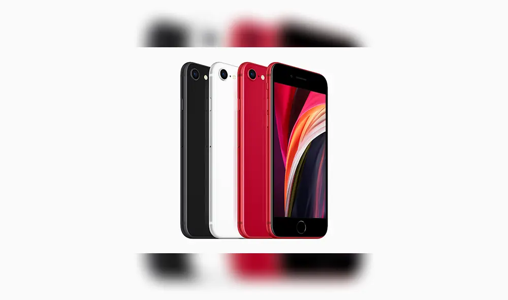 El iPhone SE 2020 está disponible en color negro, blanco y rojo. El iPhone SE 2020 está disponible en color negro, blanco y rojo.