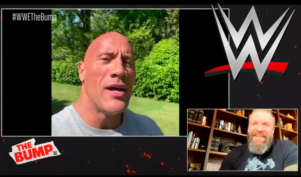 The Rock felicitó a Triple H por sus 25 años en WWE. | Foto: @WWETheBump The Rock felicitó a Triple H por sus 25 años en WWE. | Foto: @WWETheBump