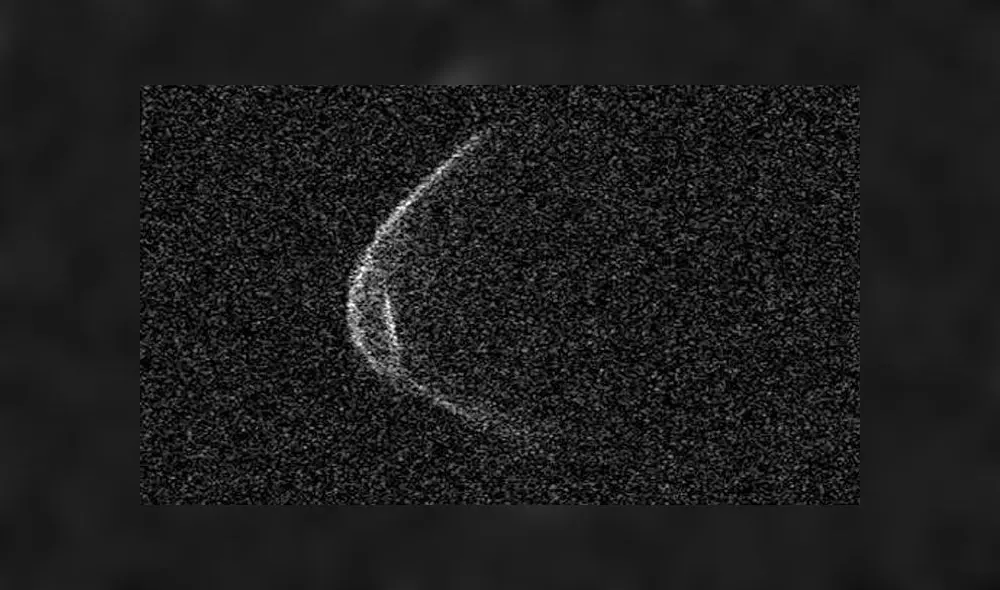 Imagen del asteroide 1998 OR2, captado el 18 de abril por el Observatorio de Arecibo, en Puerto Rico.