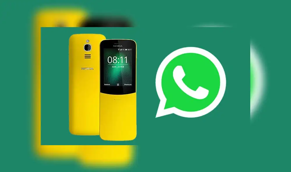 El Nokia 8110 es uno de los móviles con sistema operativo KaiOS que ya puede descargar WhatsApp.