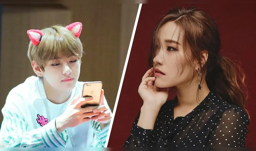 En el Gayo Daechukje del 2016, V logró acercarse a una de las cantantes que admiraba.