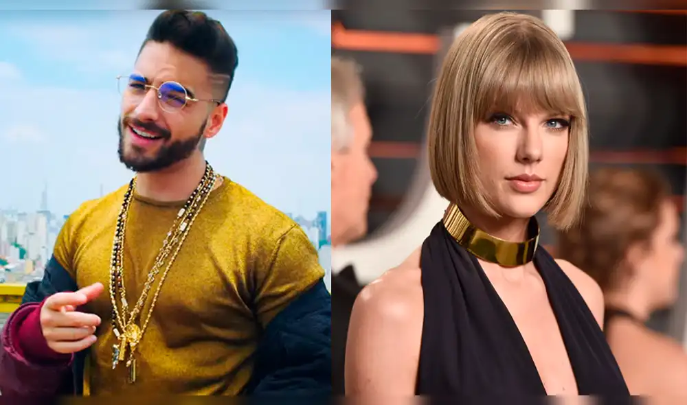 Fans de Taylor Swift rechazan la posible colaboración con Maluma 