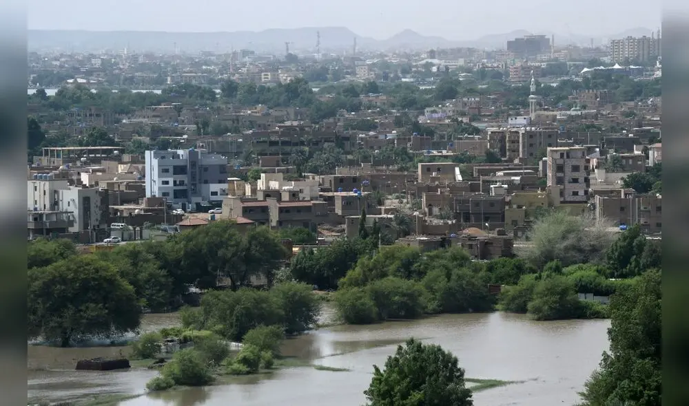 Vista general de las afueras de la capital de Sudán. Foto: AFP. Vista general de las afueras de la capital de Sudán. Foto: AFP.