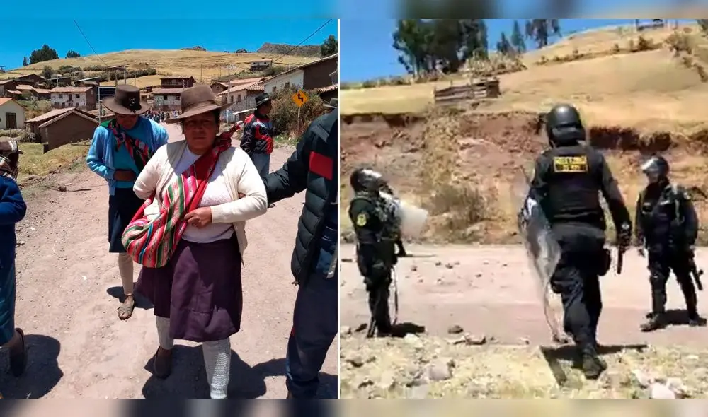 Cusco: reportan heridos tras nuevo enfrentamiento en el Corredor Minero Sur