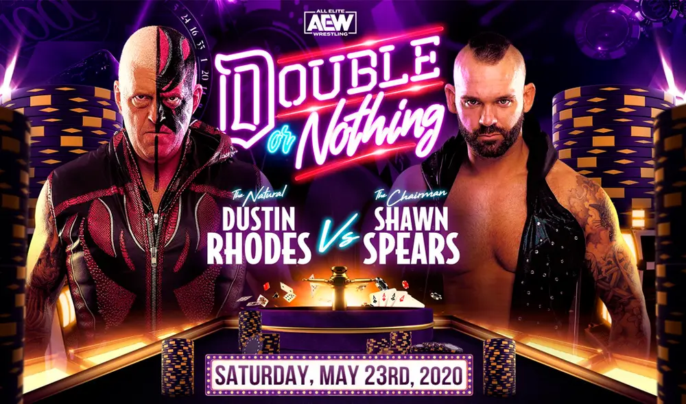 Dustin Rhodes vs. Shawn Spears en Double or Nothing. Foto: AEW