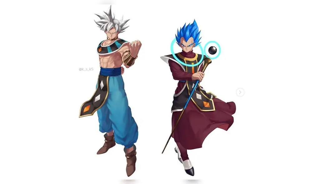 Dragon Ball Super: publican primeras imágenes con apariencia de Gokú como Dios de la Destrucción y Vegeta, su ángel