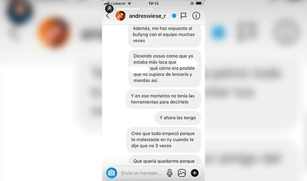 3. Captura: Instagram Mayra Couto