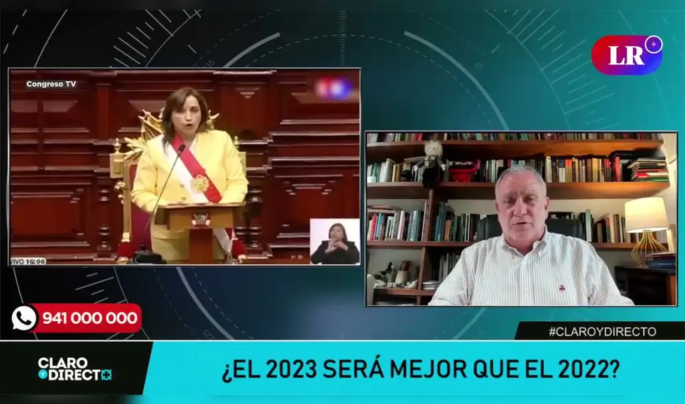 Augusto Álvarez Rodrich en Claro y Directo. Foto: LR+ Augusto Álvarez Rodrich en Claro y Directo. Foto: LR+