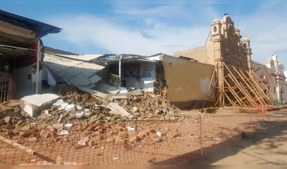 Lambayeque: casona Aguilar con más de 400 años de antigüedad se derrumba [VIDEO]