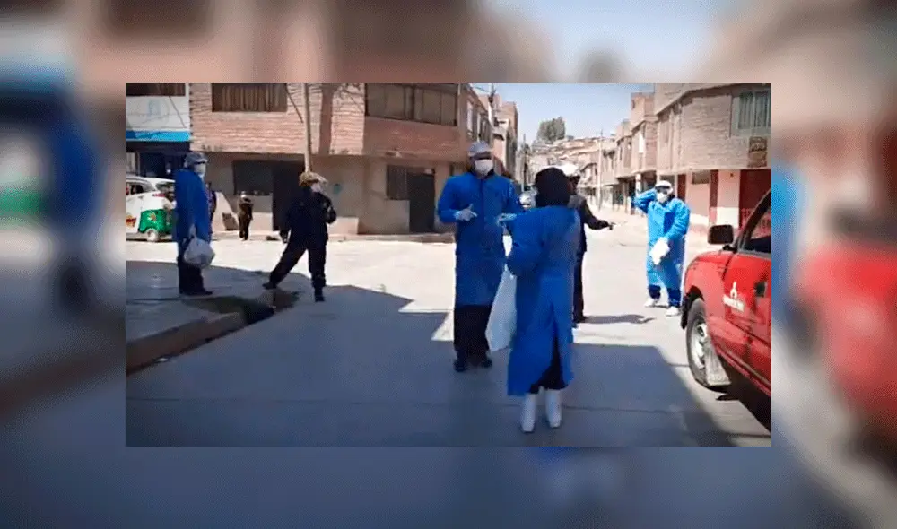 Infectados por COVID-19 lanzaron agua con lejía a personal de salud que los monitoreaba en Junín. (Foto: Facebook)