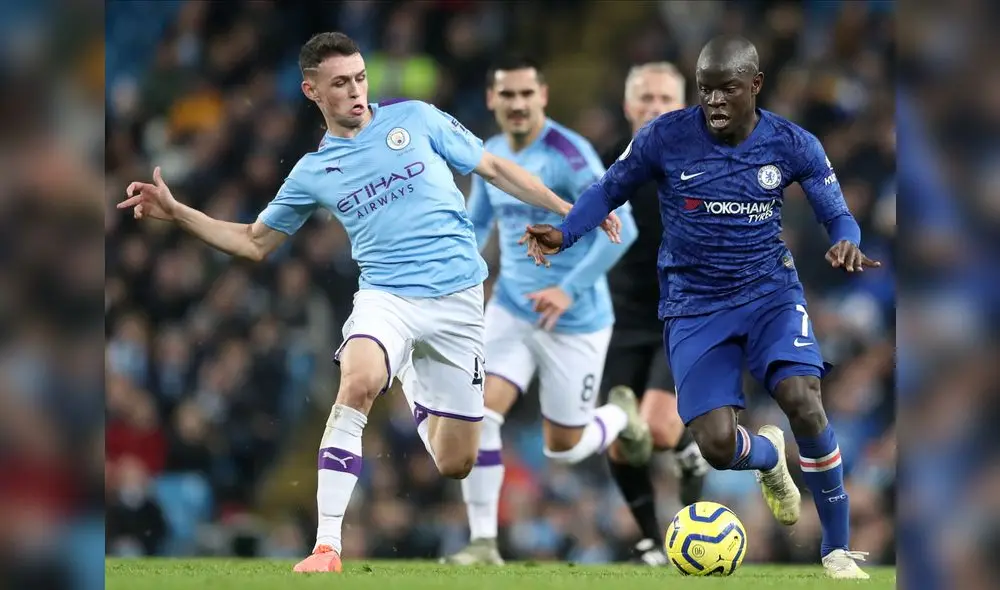 Manchester City derrotó 2-1 al Chelsea y escaló hasta el tercer lugar de la tabla. Foto: EFE.