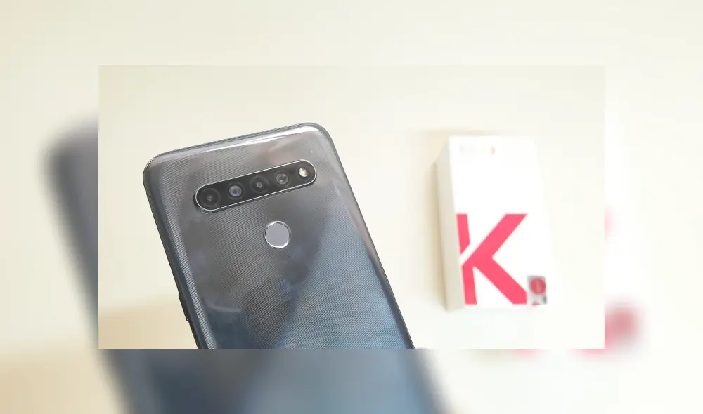 El K61 de LG tiene cuatro cámaras en la parte posterior: cámara de 48MP, gran angular de 8MP, macro de 2MP y cámara de profundidad de 5MP. Foto: Daniel Robles El K61 de LG tiene cuatro cámaras en la parte posterior: cámara de 48MP, gran angular de 8MP, macro de 2MP y cámara de profundidad de 5MP. Foto: Daniel Robles