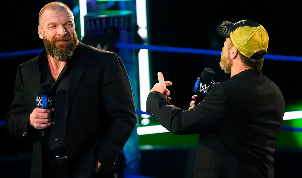 Triple H celebró sus 25 años en la WWE hoy en SmackDown Live. Foto: WWE