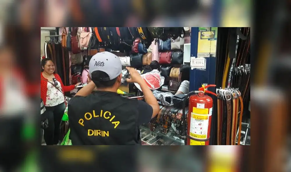 PNP incauta mercadería de conocidas marcas en Mesa Redonda