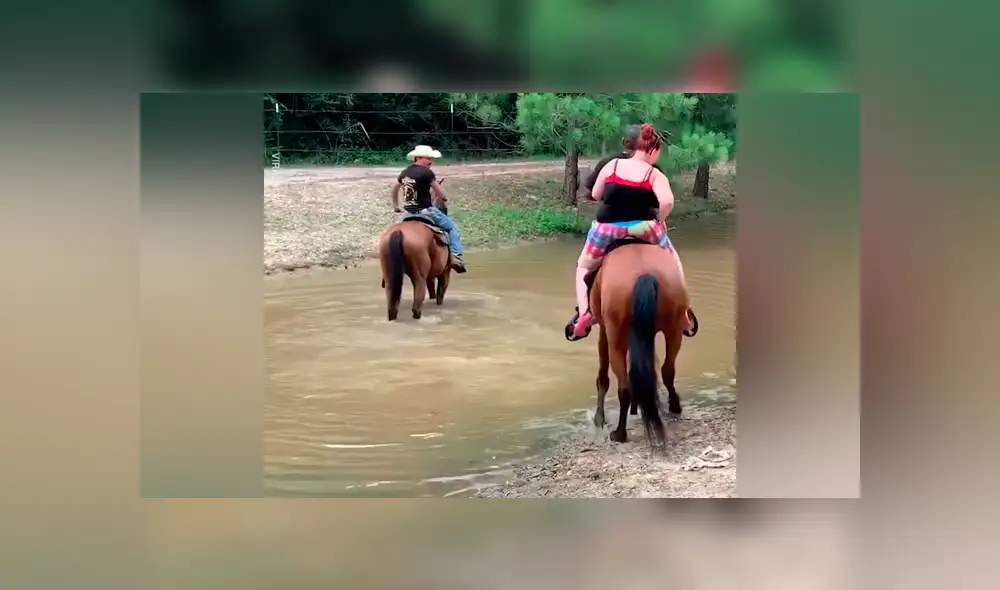 Video se viralizó en Facebook. Una pareja novata pasó la vergüenza de su vida al montar un caballo salvaje como todos unos expertos, pero todo se salió de control.