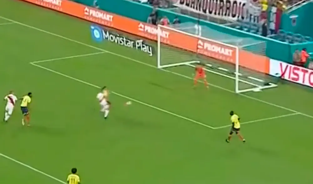 A los 52' minutos de la parte complementaria, Cristian Benavente casi puso el primero para Perú sobre Colombia con letal disparo tras centro de Ruidíaz. A los 52' minutos de la parte complementaria, Cristian Benavente casi puso el primero para Perú sobre Colombia con letal disparo tras centro de Ruidíaz.