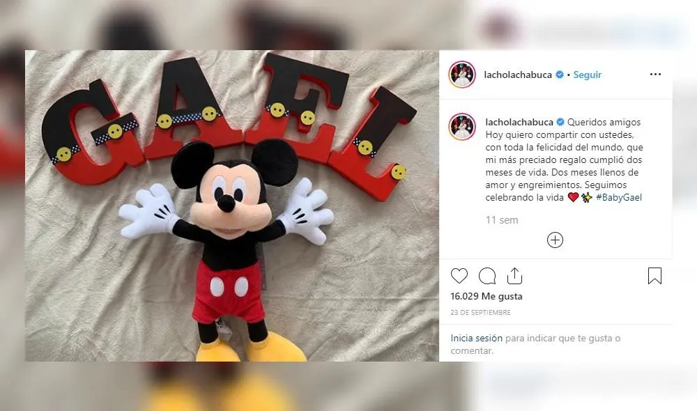 Con un tierno mensaje en Instagram, el conductor de América Televisión homenajeó a su hijo Gael por sus dos meses. Con un tierno mensaje en Instagram, el conductor de América Televisión homenajeó a su hijo Gael por sus dos meses.