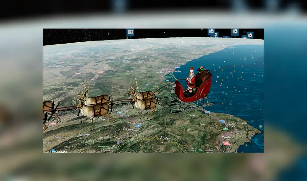 Google Maps permite seguir en vivo el recorrido de Papá Noel