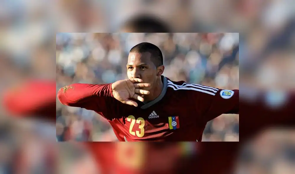 Salomón Rondón en contra la represión del régimen de Nicolás Maduro