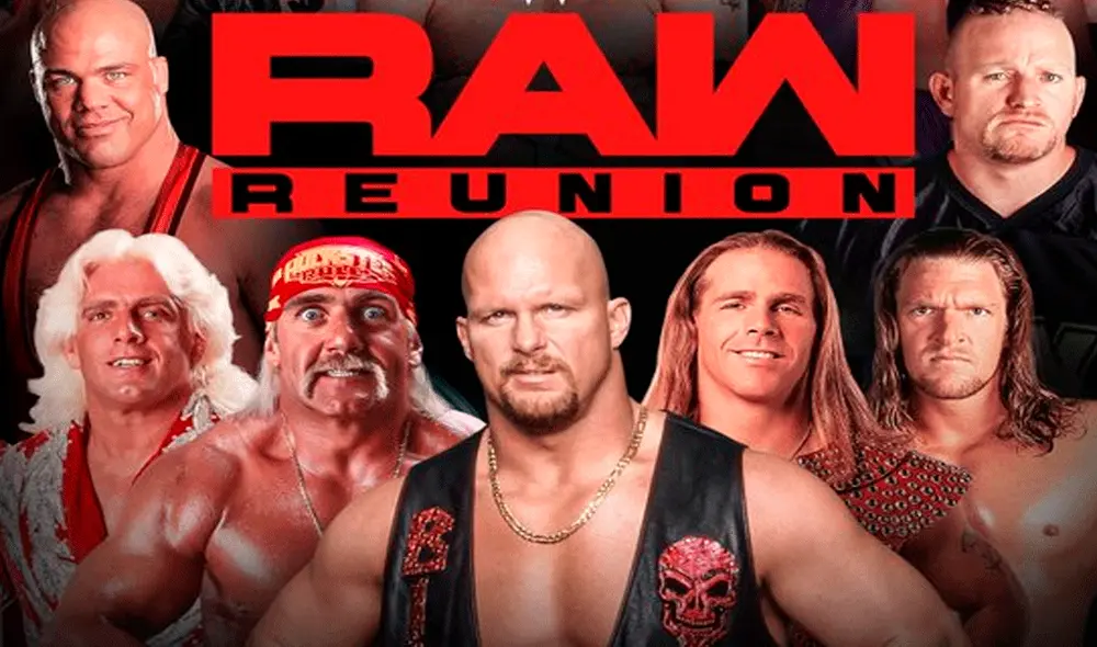 Sigue aquí EN VIVO ONLINE WWE Raw Reunion con grandes estrellas del pasado.