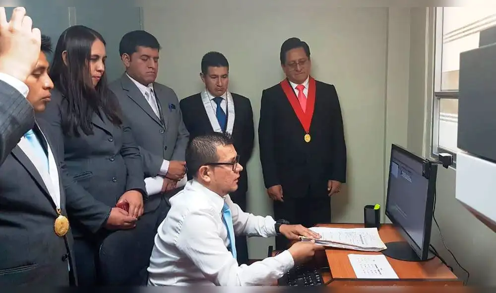 Corte de Cajamarca inaugura sistema de control biométrico 