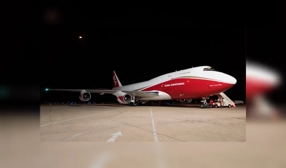 Boeing 747 SuperTanker llega a Bolivia