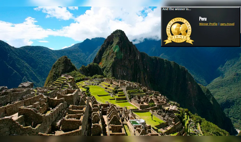Perú consiguió dos premios en los World Travel Awards
