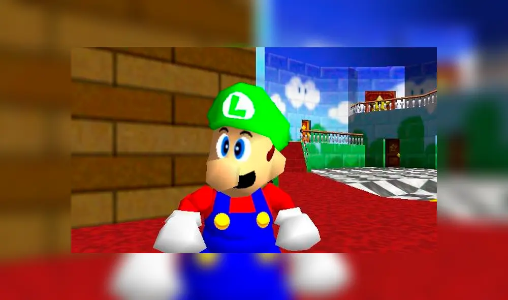 Descubren a Luigi en el código fuente de Super Mario 64 después de 24 años. Foto:  Spotart.