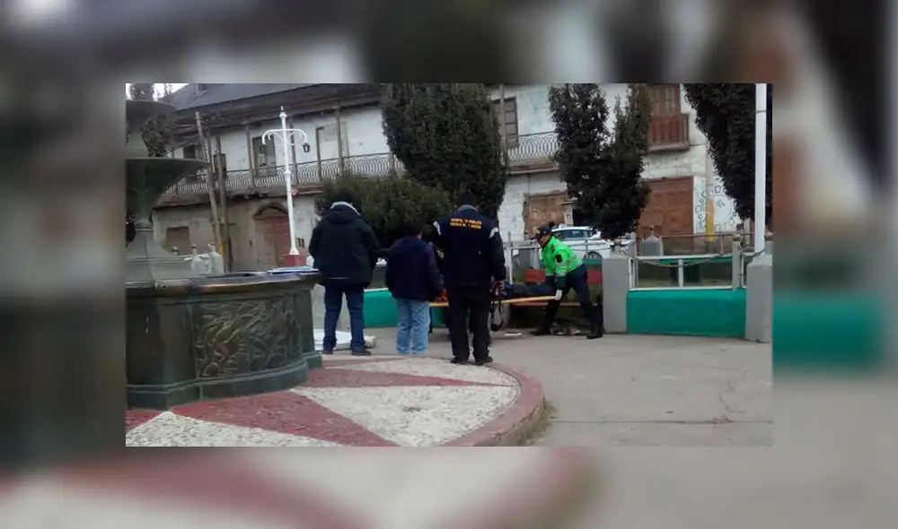 Pasco: hallan a un hombre muerto en el Parque de Chaupimarca