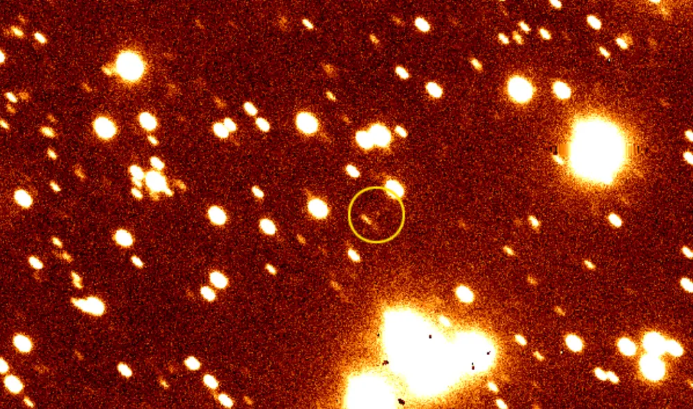 Hayabusa2 de regreso a la Tierra. Foto: Subaru Telescope/ NAOJ