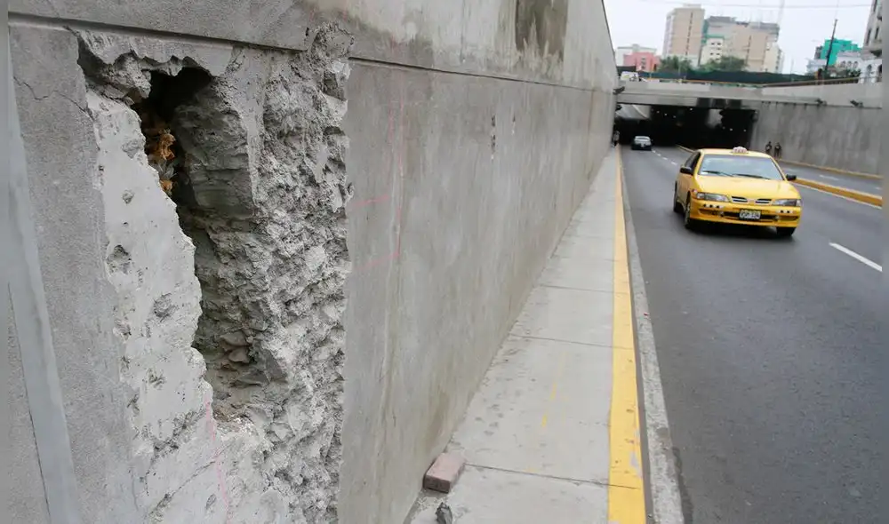 By Pass 28 de julio: Así lucen las grietas y el inmenso forado a un año de haber sido construido [FOTOS]