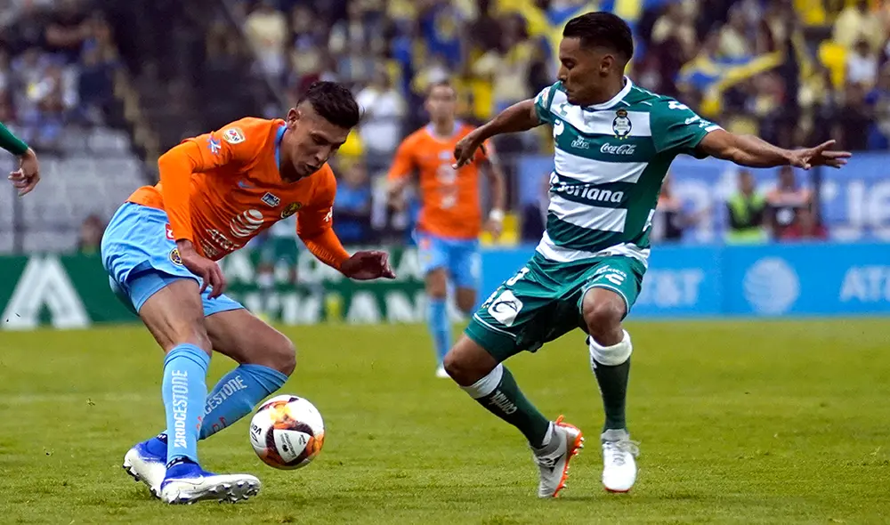 Sigue aquí EN VIVO ONLINE el América vs. Santos Laguna por la jornada 17 del Torneo Apertura 2019 de la Liga MX. | Foto: AFP